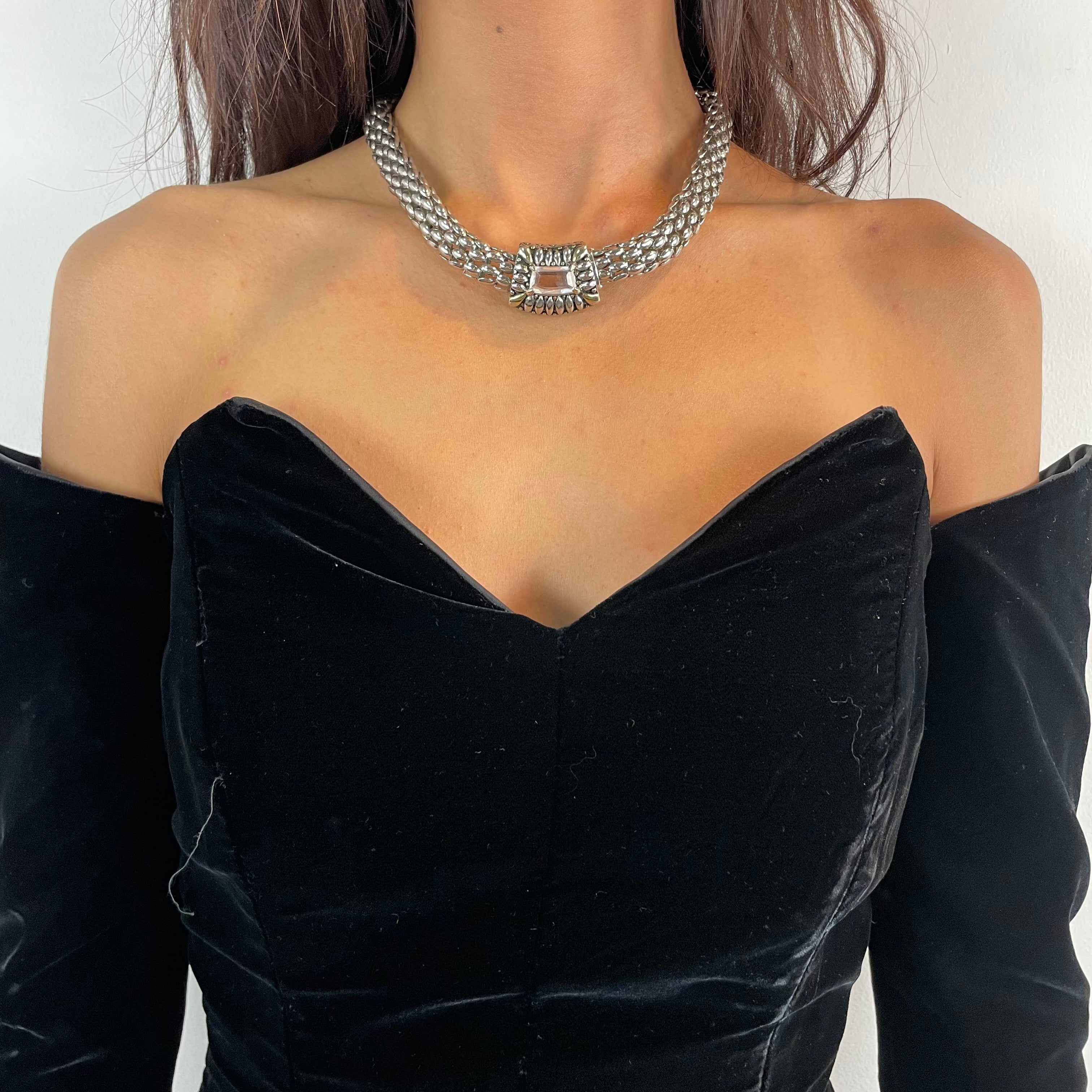 Close up view of bodice of 1980s/90s Off-The-Shoulder Long Sleeve Black Bustier Midi Dress Size Small sold at bohemevintage.com Montreal