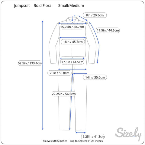 1970s Wide Leg Bold print Jumpsuit Small/Medium
