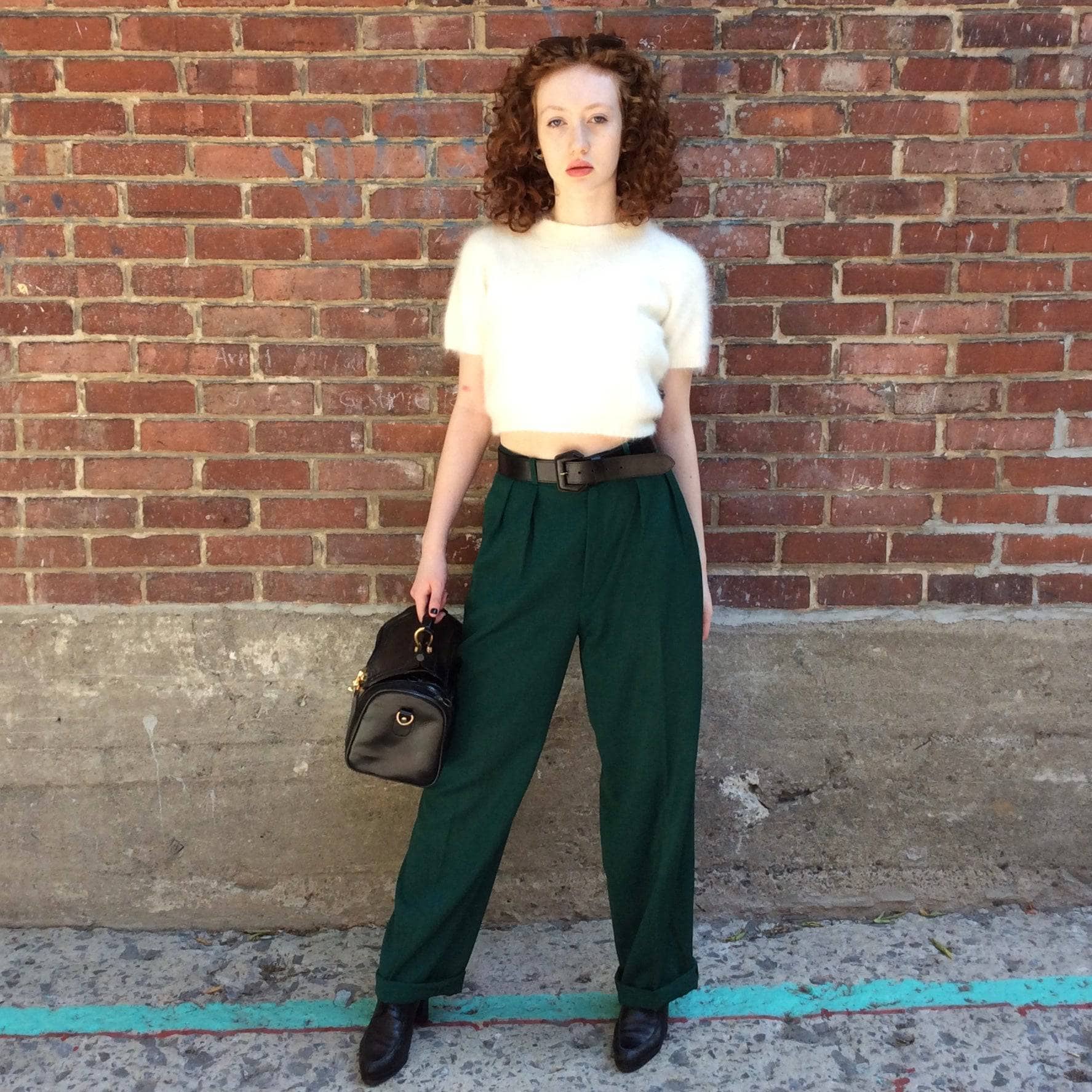 1980s Guy Laroche High-waisted Dress Pants Size 8-10 sold by bohemevintage.com Montreal