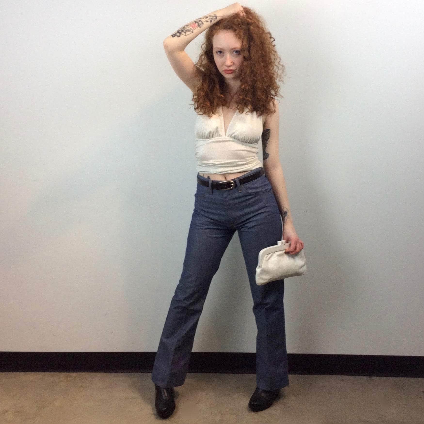 1960s-1970s Collector's Orange tab Big ''E'' LEVI'S Jeans, size 27, slightly flared jeans, high rise Levi's jeans , Vintage Levi's Jeans, 70s levis jeans, 60s Levi's Jeans