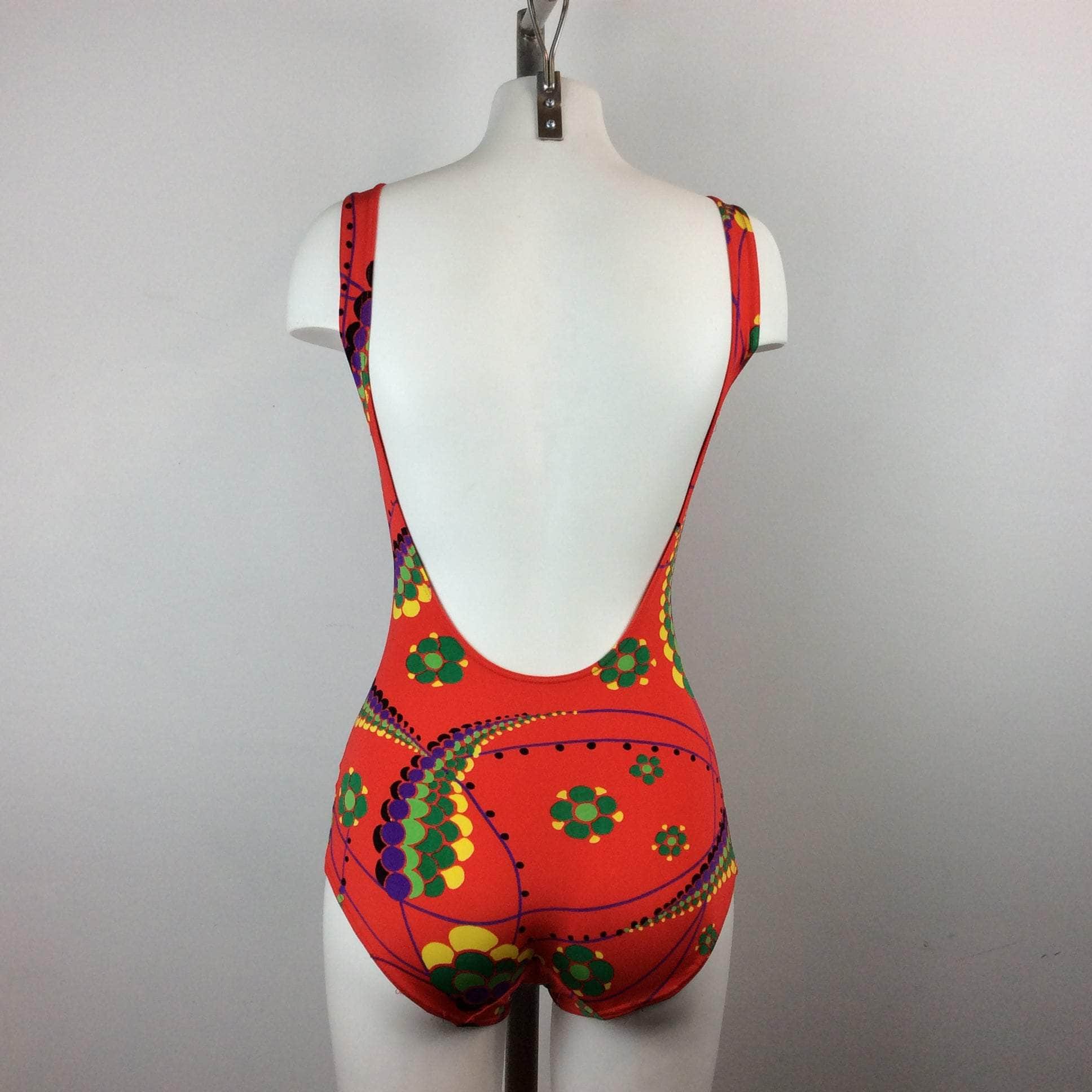 Maillot de bain une pièce dos ouvert années 1960-70 petit