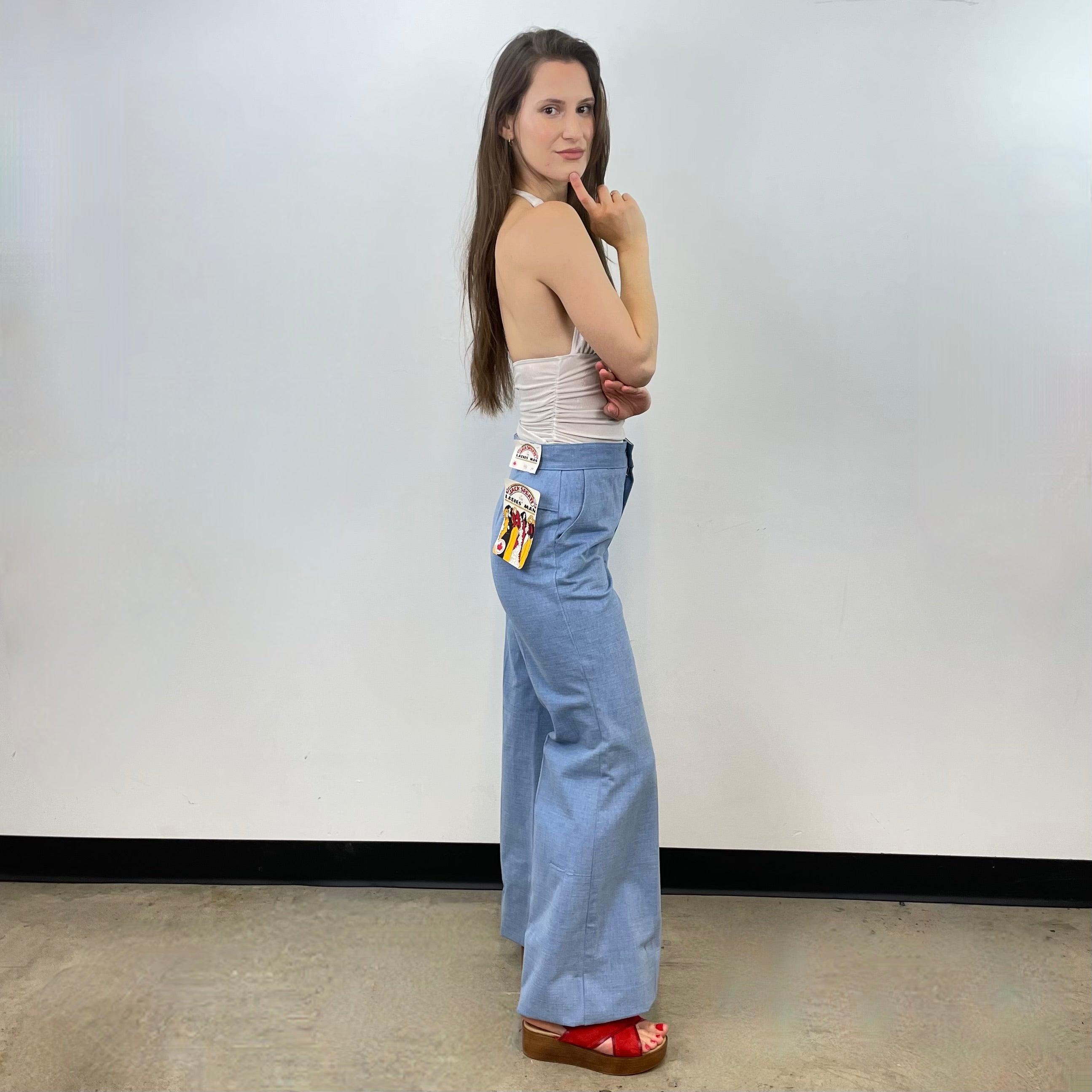 Boheme Vintage – Vintage 1970s Jack Spratt Is The Ladies' Man Deadstock 100% Cotton Bell-Bottom Pants Made in Canada