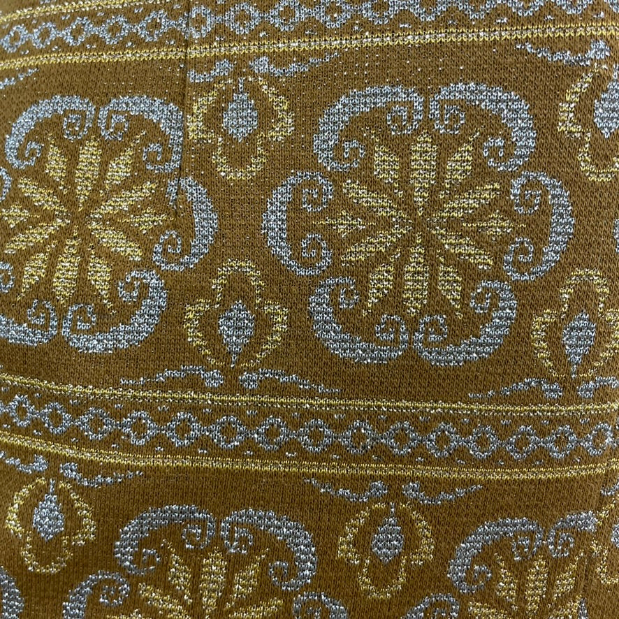 1960s/70s Gold Petite Sparkly Dress and Pants Set Small - pattern closeup