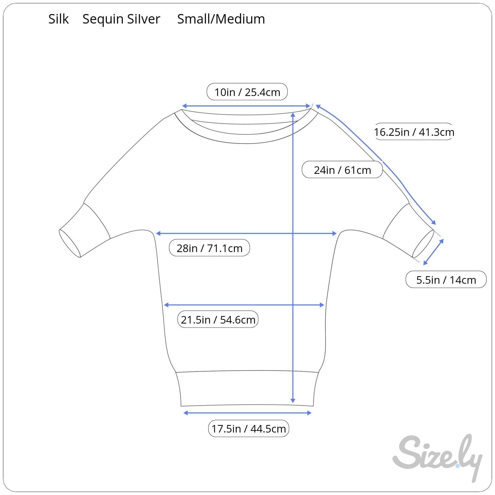 Measurments of 1980s 1990s Beverley Sequin and Beaded Black Silver Top Size Small, sold by bohemevintage.com Montréal