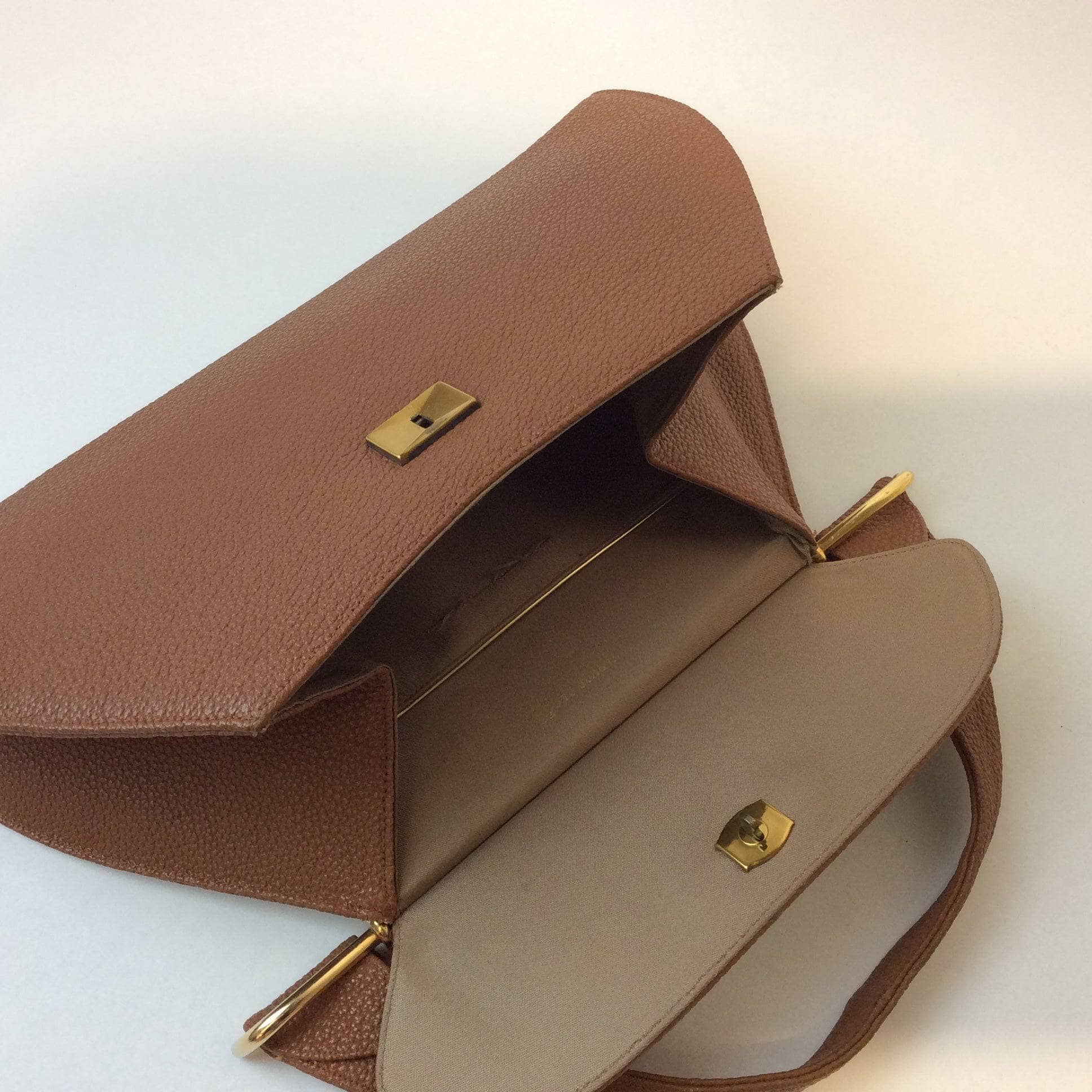 1940s leather handbag. Sold by bohemevintage.com