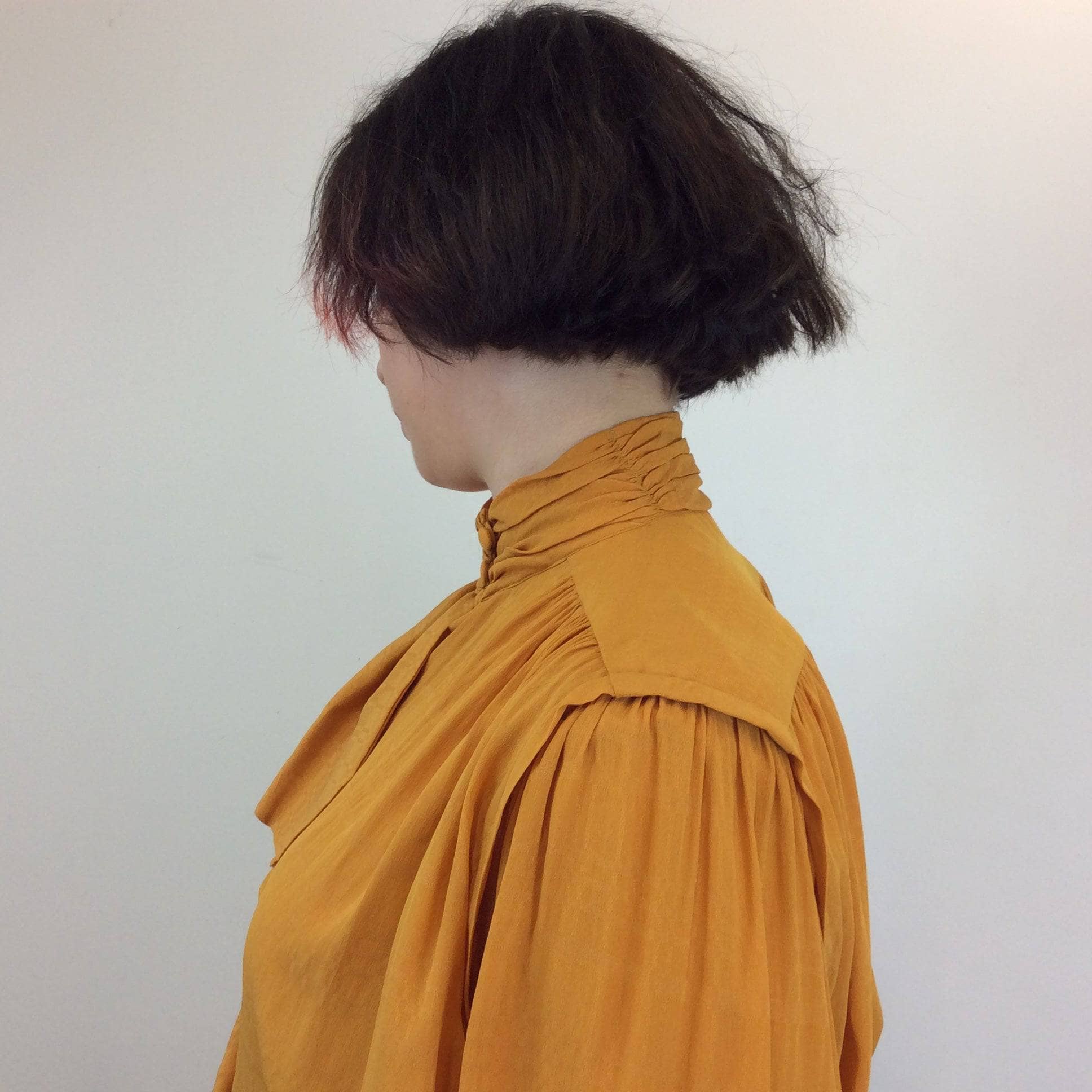 1980s Ted Lapidus Designer Brocade Long Sleeve Jabot Blouse | Bohème Vintage